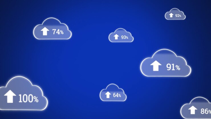 Upload progress clouds