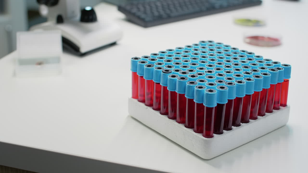 Blood Samples in a Laboratory