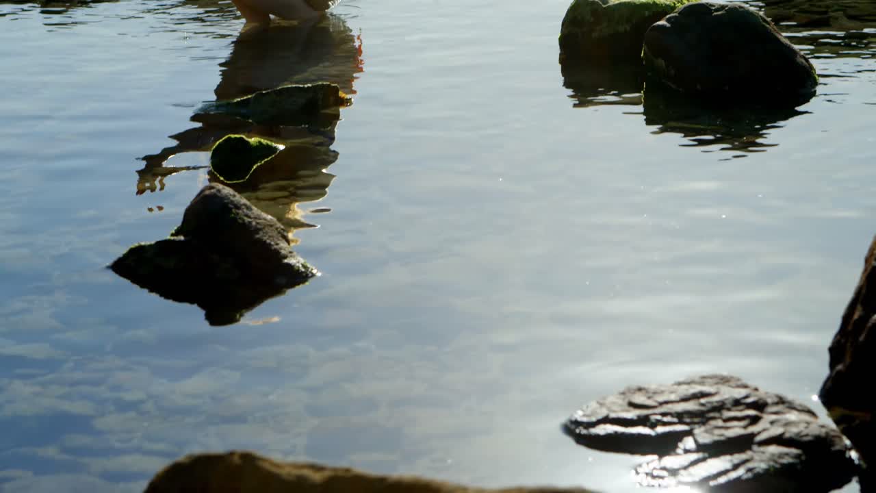해변에서 비키니를 입은 여자 4k