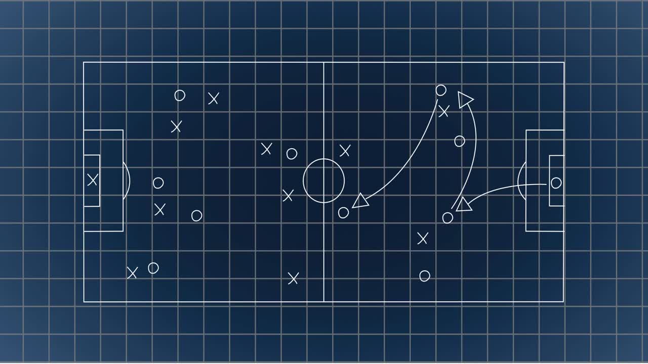 보라색 배경에 게임 플랜과 사각형의 애니메이션