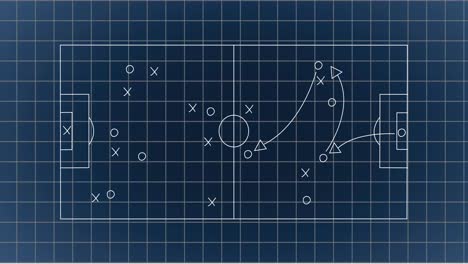 Animation-Von-Spielplan-Und-Quadraten-Auf-Violettem-Hintergrund