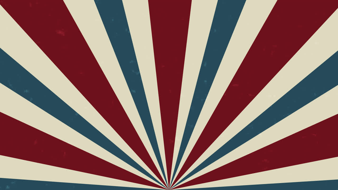 Sfondo Grunge Retrò a Raggiera Rosso, Blu e Beige