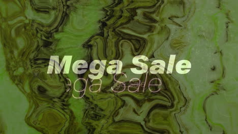 animation of text sale on colourful background
