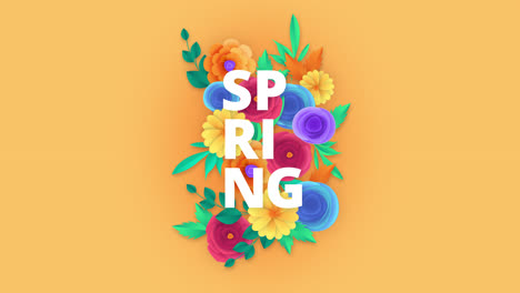 diseño floral de primavera