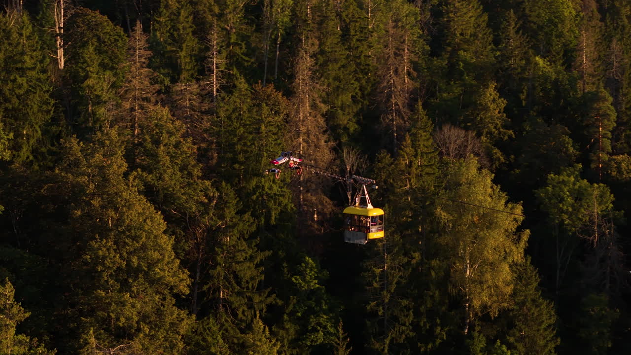Sigulda Adventures, Cable Car Riding Over The Scenic Gauja River Valley.