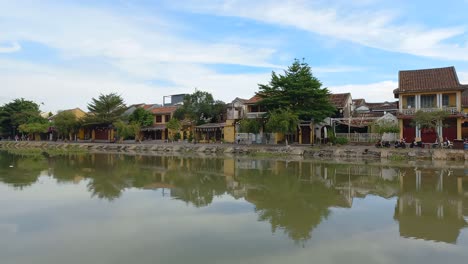 a view of part of the old town in the city of hoi an, vietnam.
