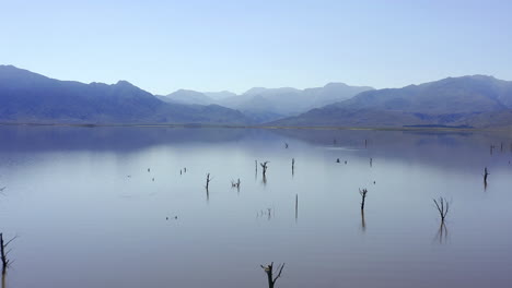 serene mountain lake view