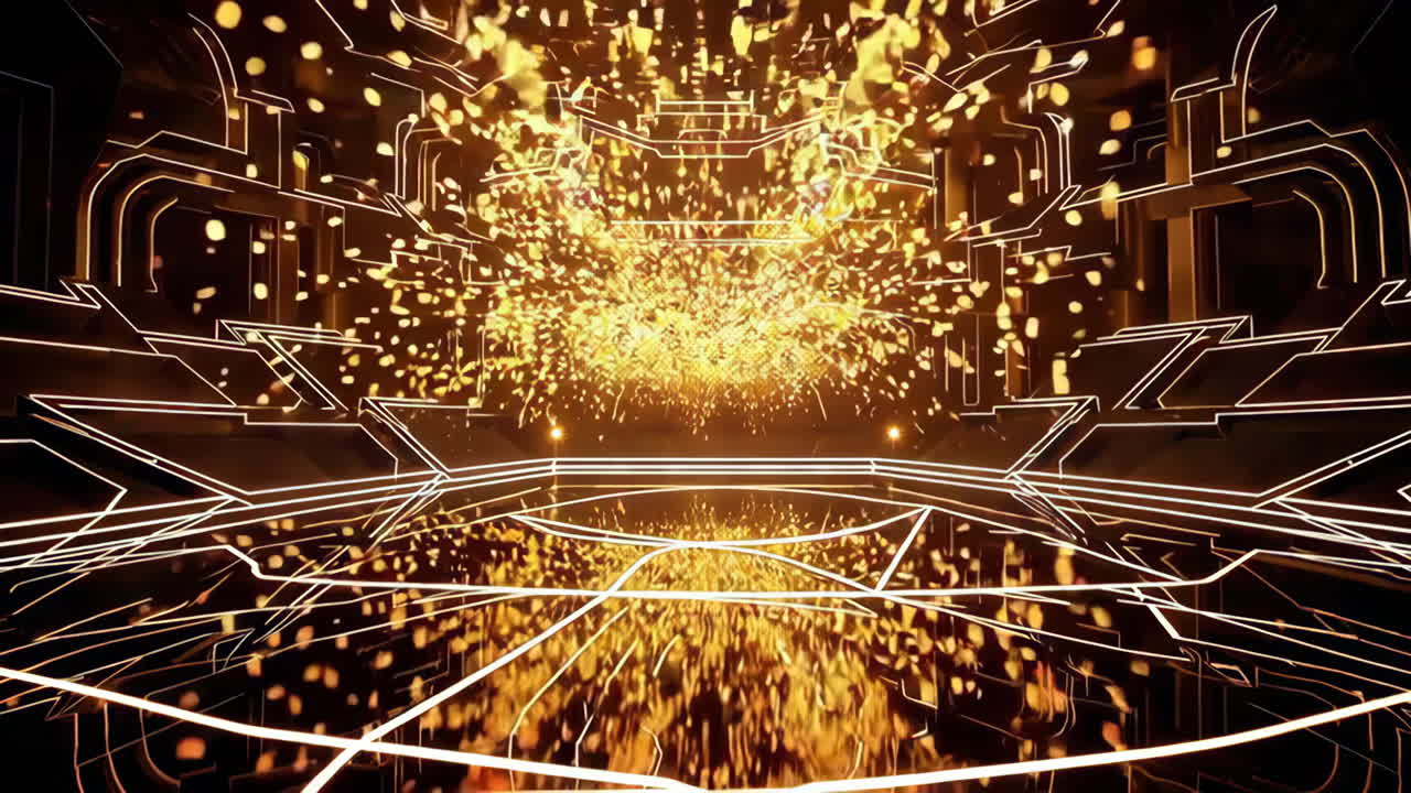 Golden Futuristic Stage