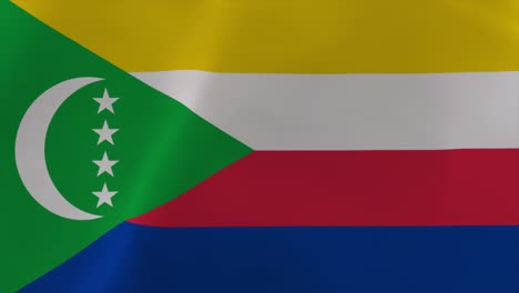 comoros waving flag 4k moving wallpaper background