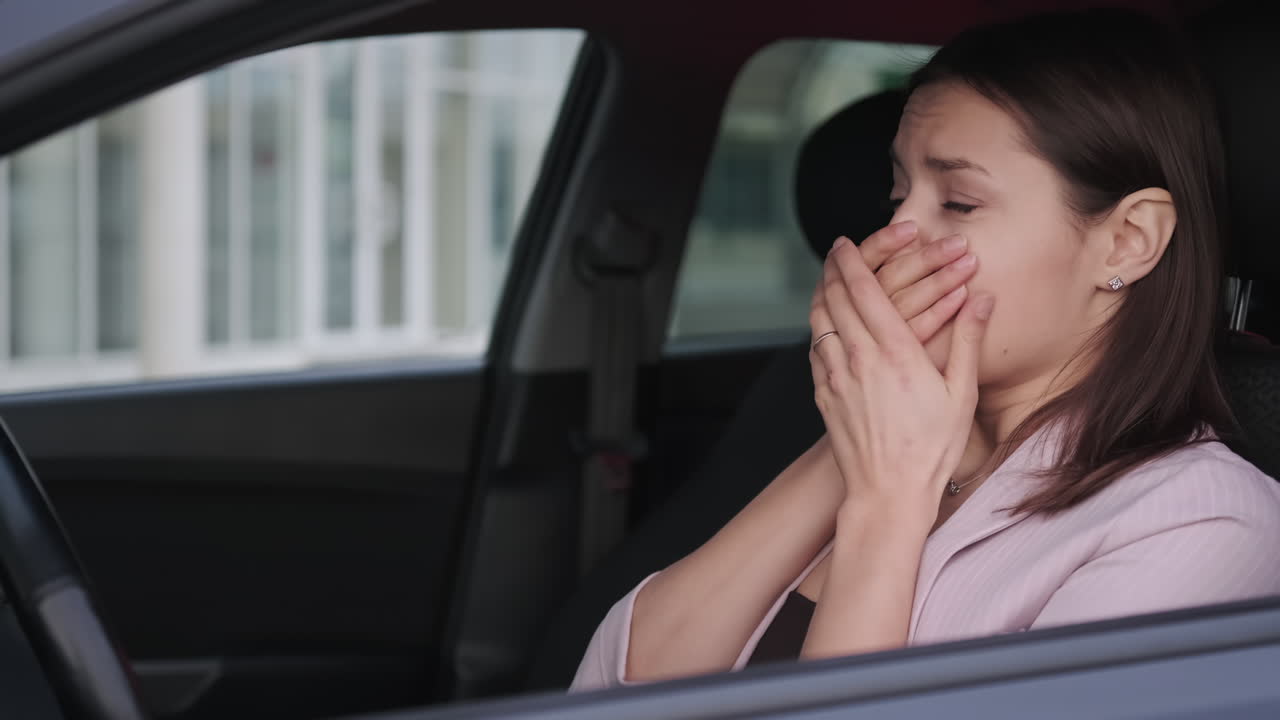 여성 운전, 스트레스 또는 화가