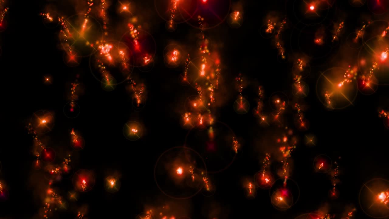 Sparks fire color particles animation motion graphics