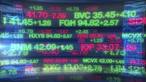 stock market tickers - digital data display background