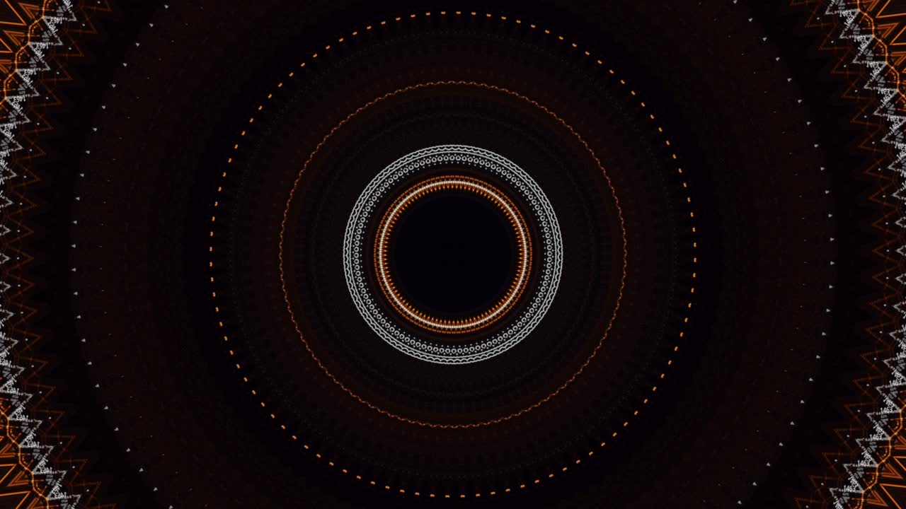 추상적인 기하학적 만달라 애니메이션