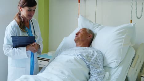 female doctor interacting with patient