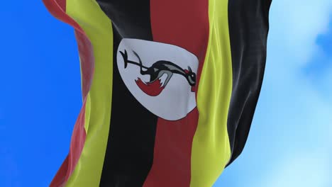 seamless loop of uganda flag.