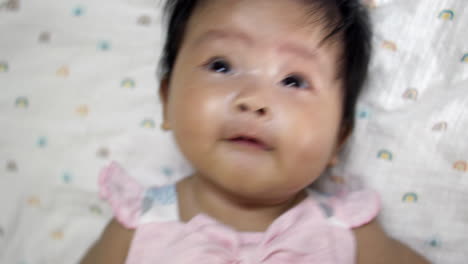 adorable baby girl portrait