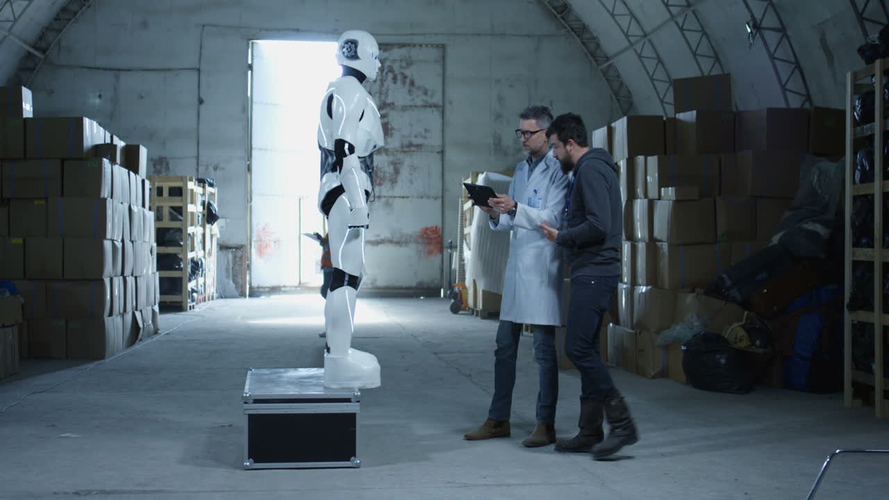 pruebas de robots en un almacén