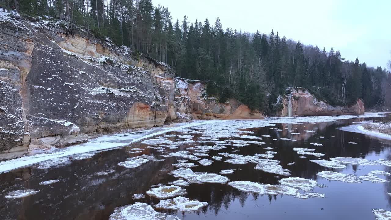 Erglu Cliffs in Gauja National Park, Latvia