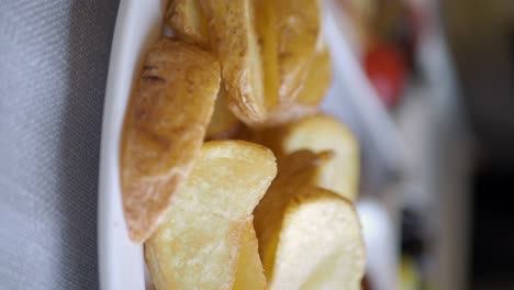 las cuñas de patata crujientes