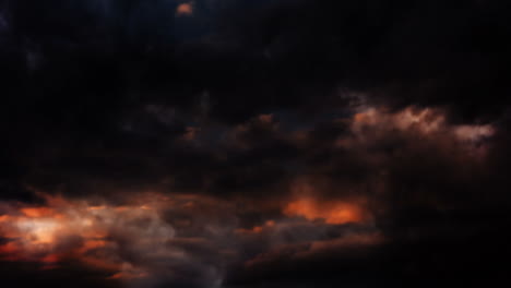espectáculo de fuegos artificiales contra el cielo y las nubes 4k