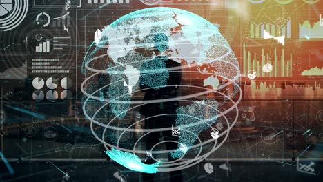 tecnología de big data para las finanzas empresariales conceptual.