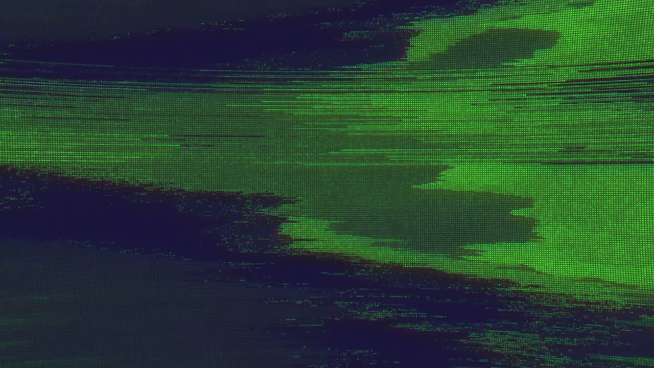 diseño único abstracto animación digital ruido de píxeles error de fallo daño de video