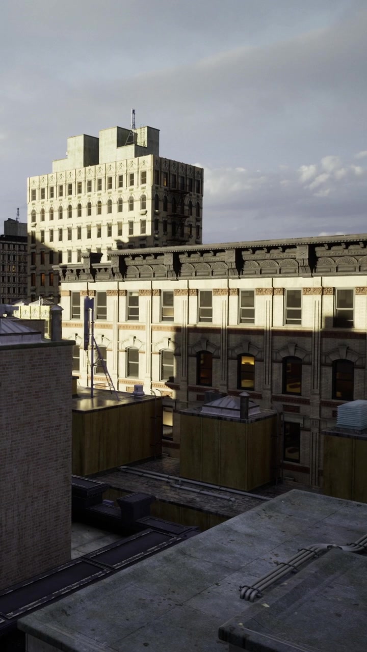 Vista do horizonte urbano mostra edifícios históricos que se misturam com a arquitetura moderna
