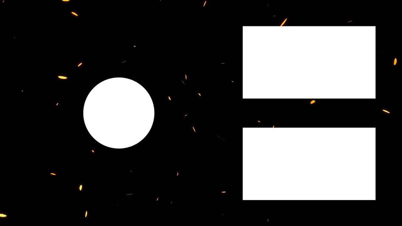 털 떨어지는 입자 끝 카드 끝 화면 모션 그래픽