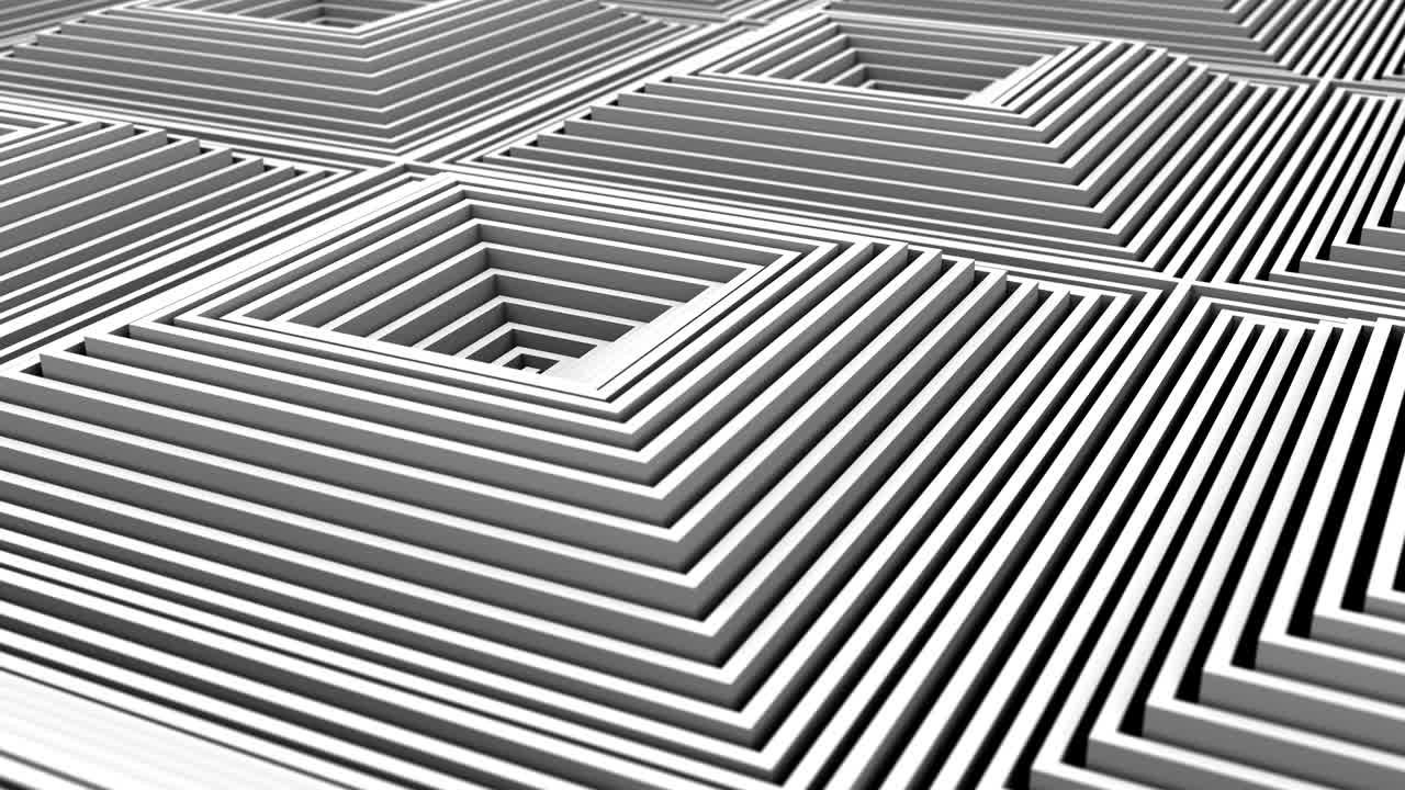 los cuadrados formaron una onda