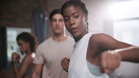 group fitness boxing workout