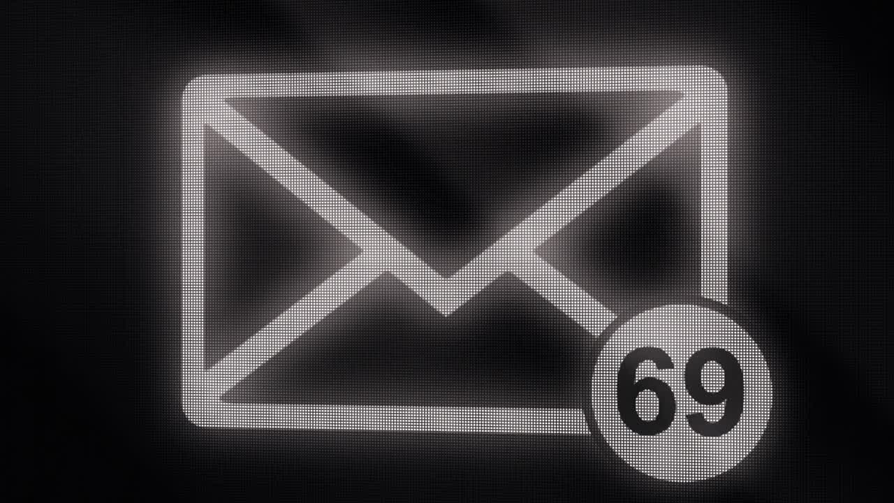 уведомления по электронной почте на цифровом дисплее