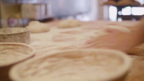 bakery rolling dough