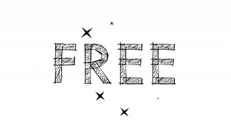 animación libre de letras garabateadas.