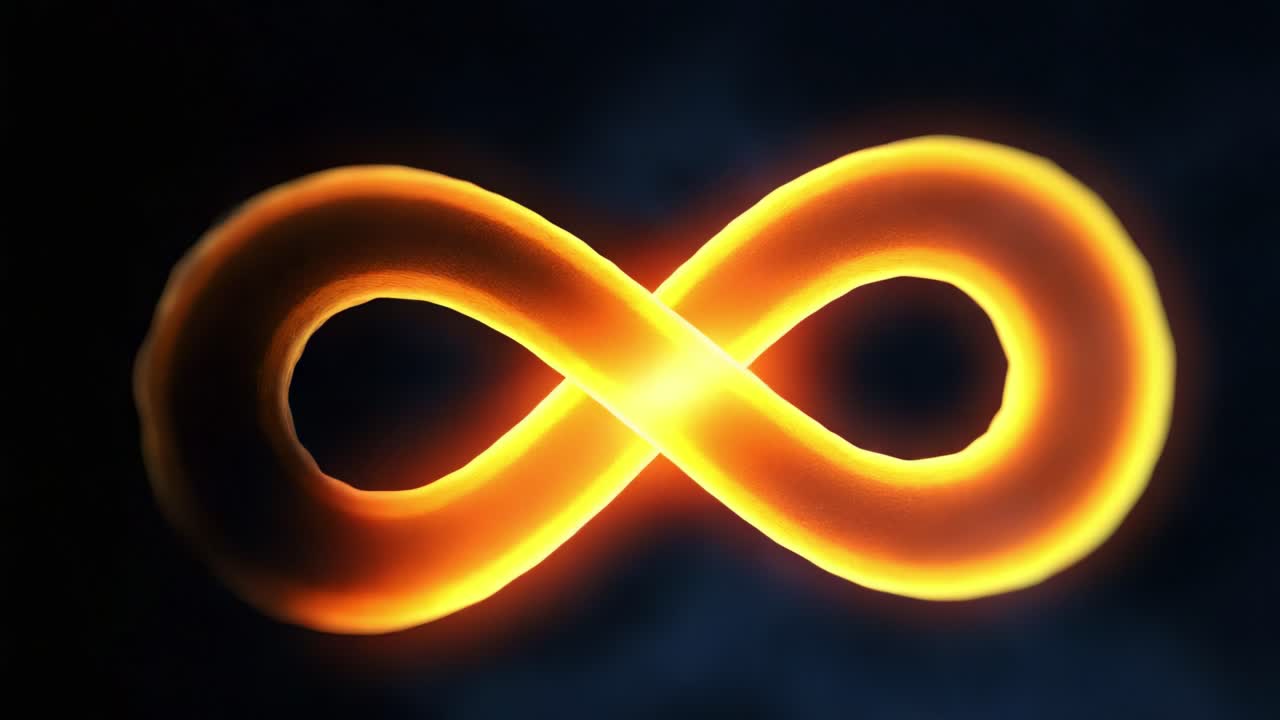 A mesmerizing depiction of an endless loop, characterized by vibrant colors and dynamic energy, representing concepts of infinity, unity, and continuity in a fantastical cosmic setting