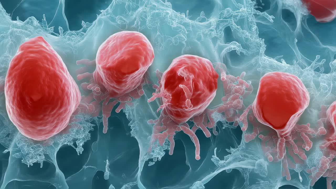 Red Blood Cells in Capillary Tissue