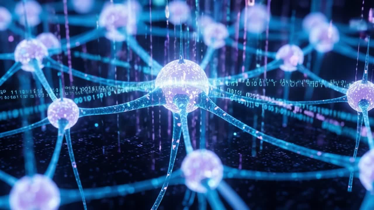 An Intricate Network of Ethereal Nodes Connected by Glowing Filaments and Streaming Data, Representing the Dynamics of Digital Information Exchange and Connectivity in Modern Technology