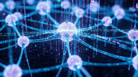 an intricate network of ethereal nodes connected by glowing filaments and streaming data, representing the dynamics of digital information exchange and connectivity in modern technology