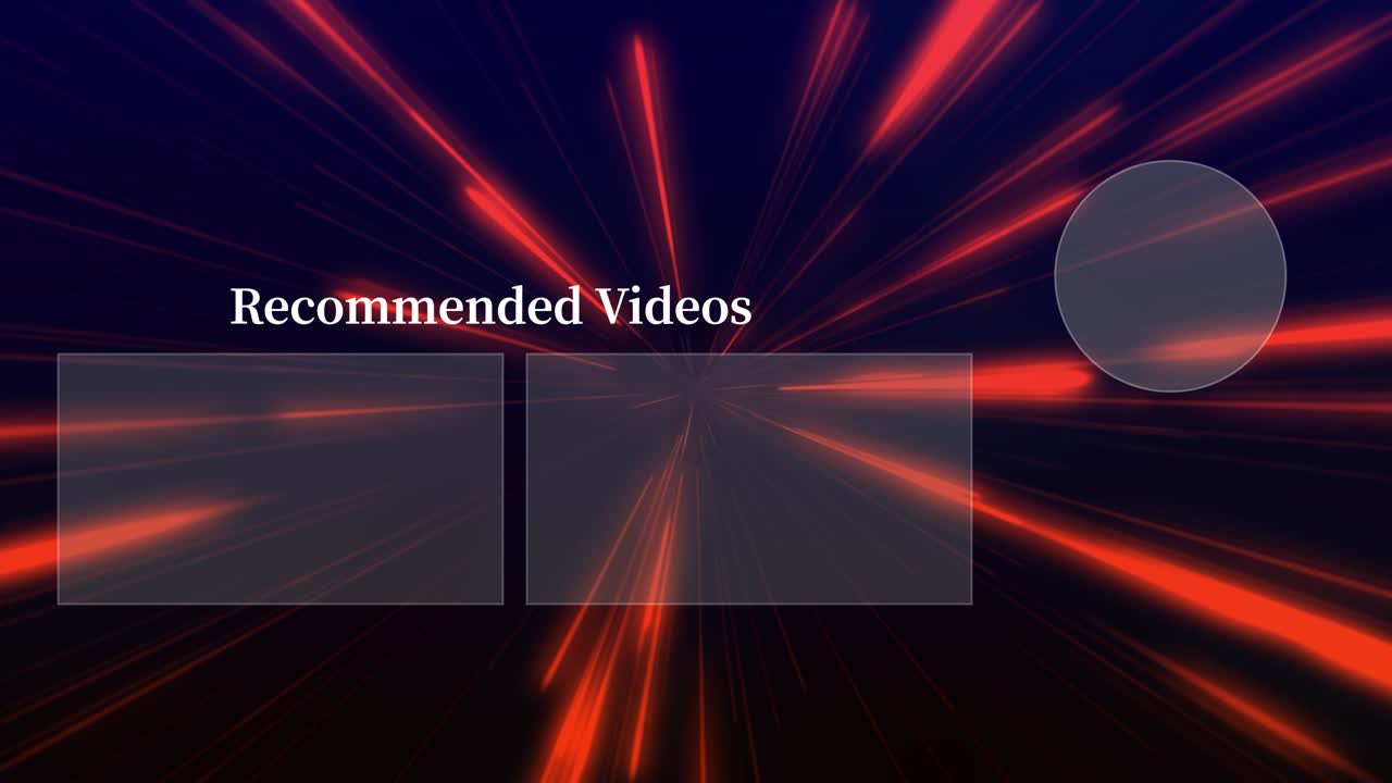 레이 워프 엔드 카드 엔딩 스크린 모션 그래픽