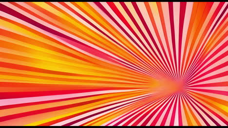 Abstract Radial Burst of Colorful Stripes