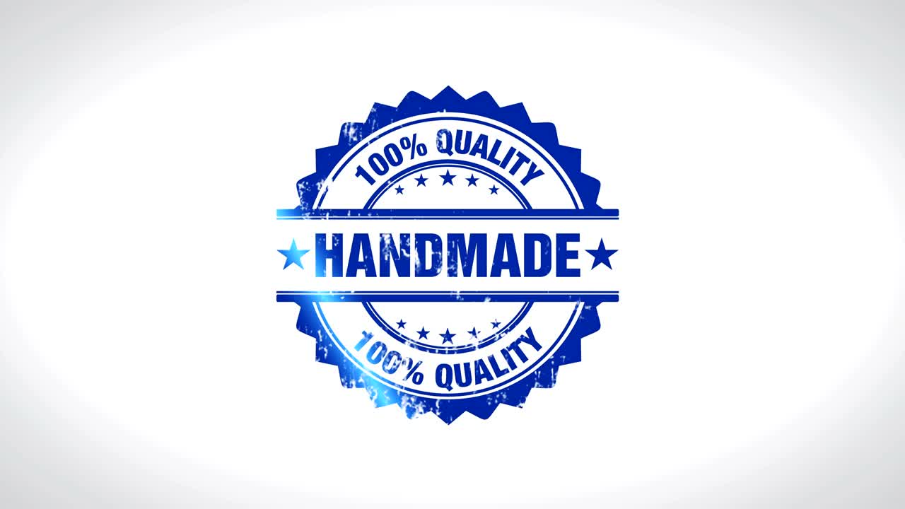 "손으로 만든" 3d 애니메이션 둥근 목조 우표 애니메이션