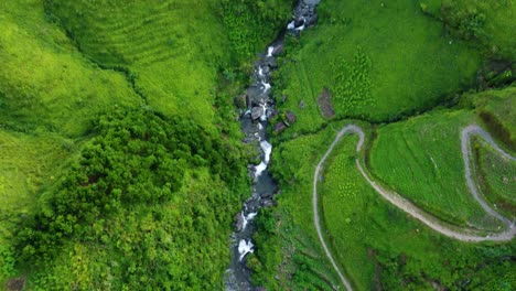 waterfall near du gia village, yên minh district, ha giang, vietnam