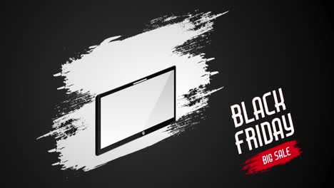 etiqueta de ofertas de viernes negro con bolsas de compras