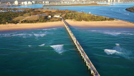 panorama, vía marítima de la costa dorada, amanecer, hermosos paisajes, queensalnd australia