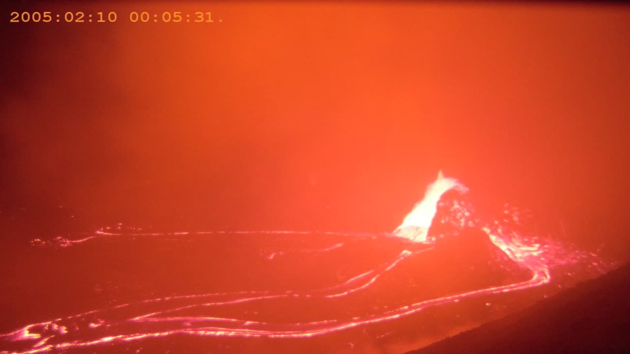 용암 지대 2의 시간 경과 영상