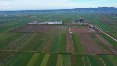 incinerator of waste surrounded by agricultural parcels polluted from landfill in fier, albania