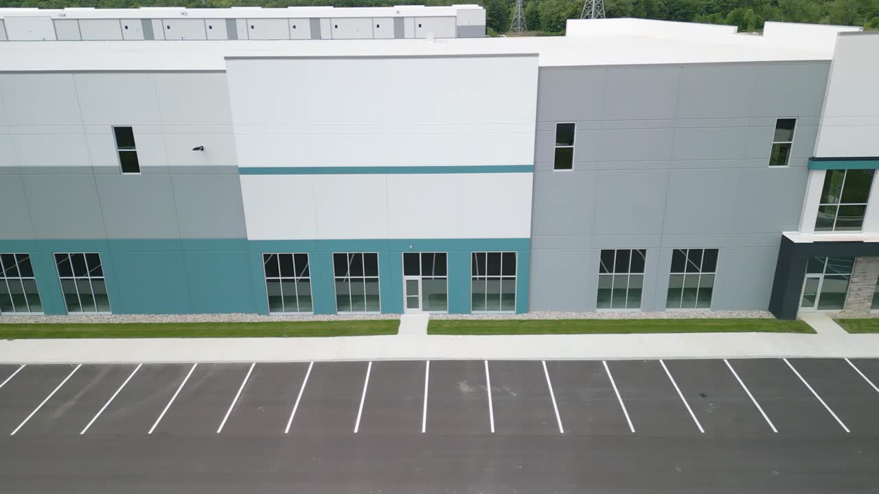 Birds Eye View of Shipping Warehouse - Main Office Entrance