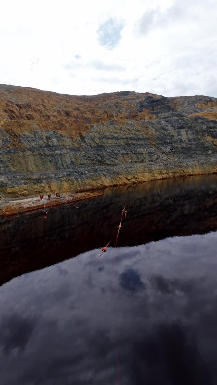 Barrick Gold Mine And Surroundings In Dominican Republic - FPV, Vertical