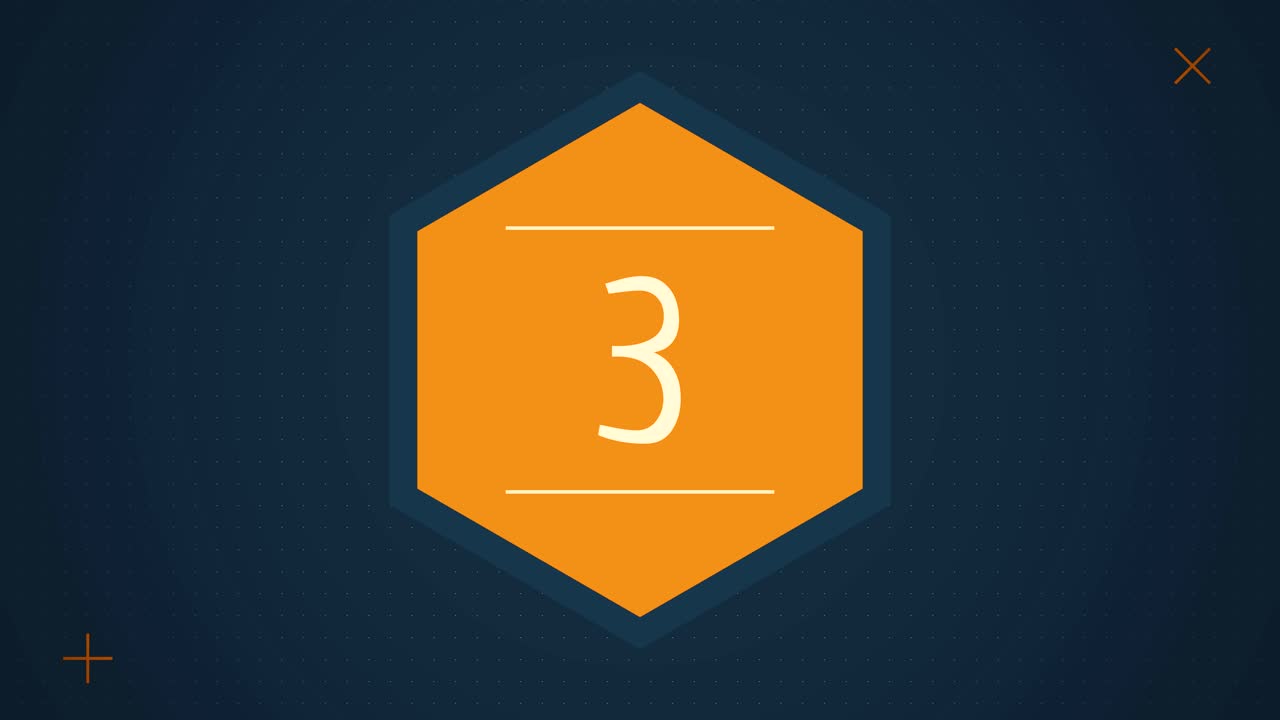 Number Countdown Graphic Design