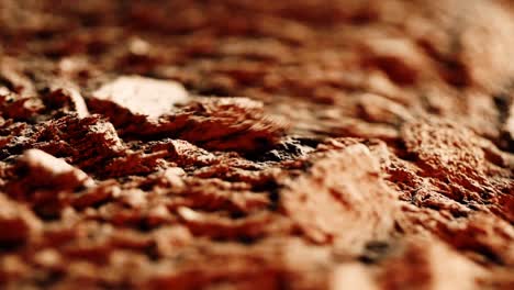 vista de cerca de macro granos de partículas metálicas