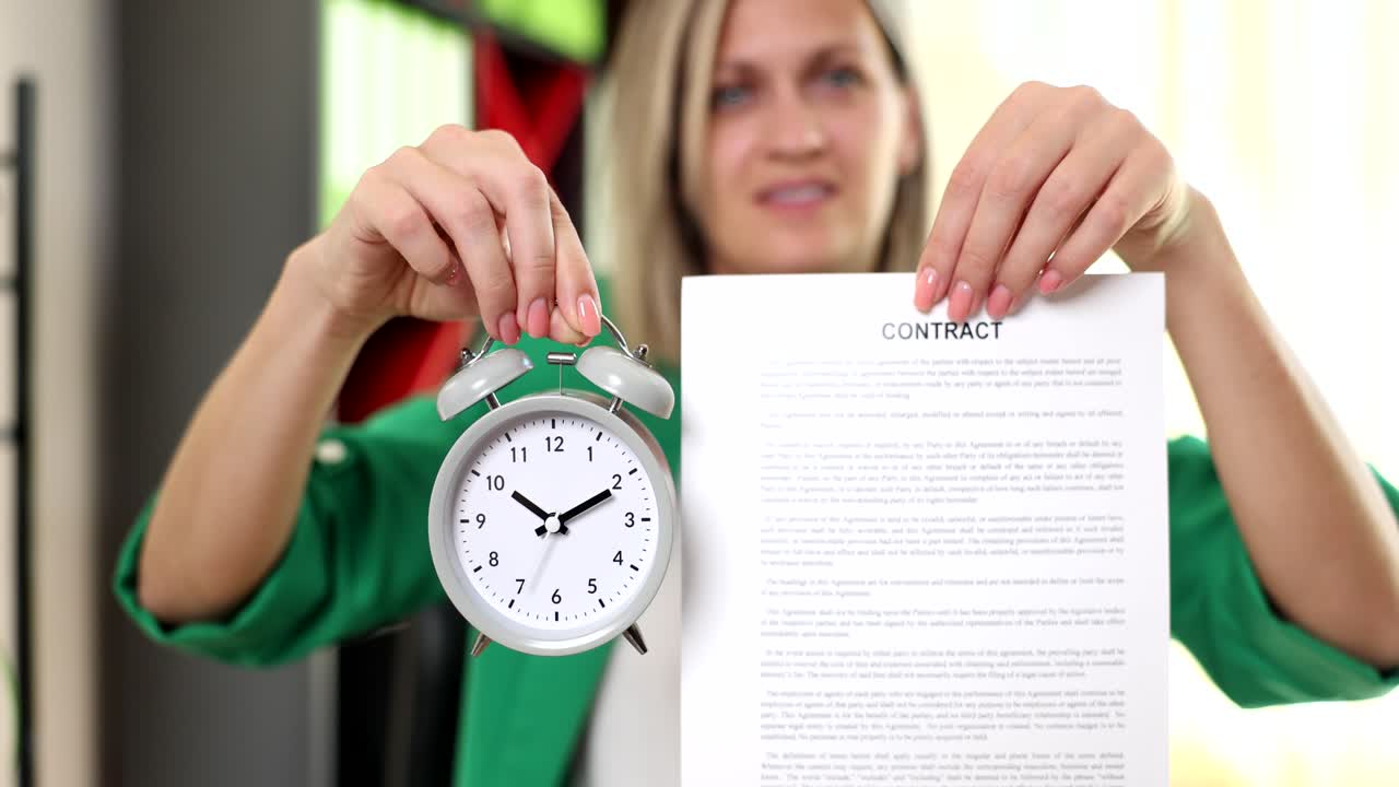 Contract Deadline with Alarm Clock